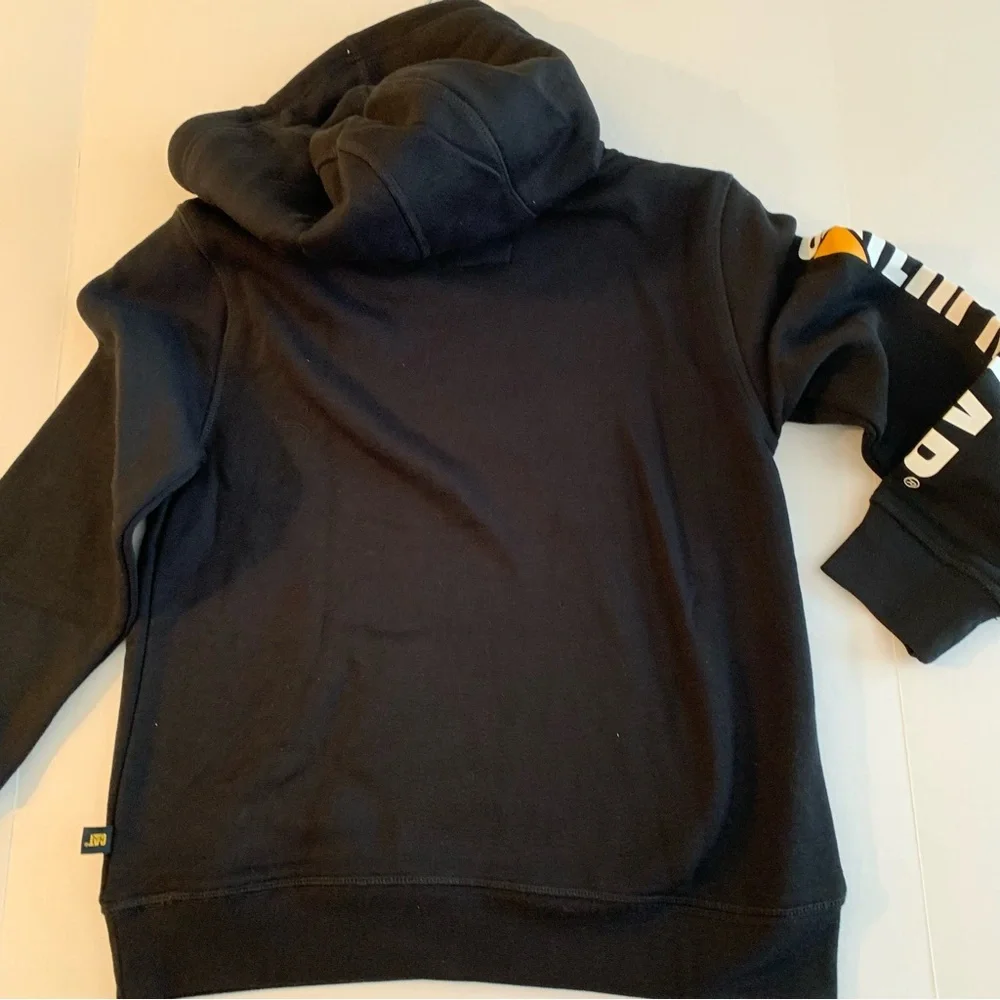 CATERPILLAR. NWT. CAT‎ Construction Youth Hooded Black Sweatshirt. M-10/12